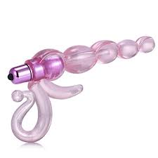 Gun Shaped Vibrating Jelly Anal Beads