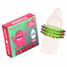 Recare Funky Monster Ribbed Condoms