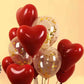 Heart Shaped Balloons with Confetti
