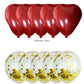 Heart Shaped Balloons with Confetti