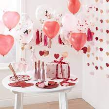 Heart Shaped Balloons with Confetti