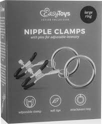 Easytoys Nipple Clamps with Screws and Rings