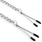 Tweezer Adjustable Single Chain Nipple Clamps with Silicone Tips