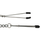 Tweezer Adjustable Single Chain Nipple Clamps with Silicone Tips