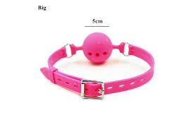 Small Breathable Silicone Gag Ball Pink