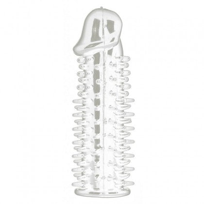 Crystal Reusable Penis Sleeve with Extender Tip