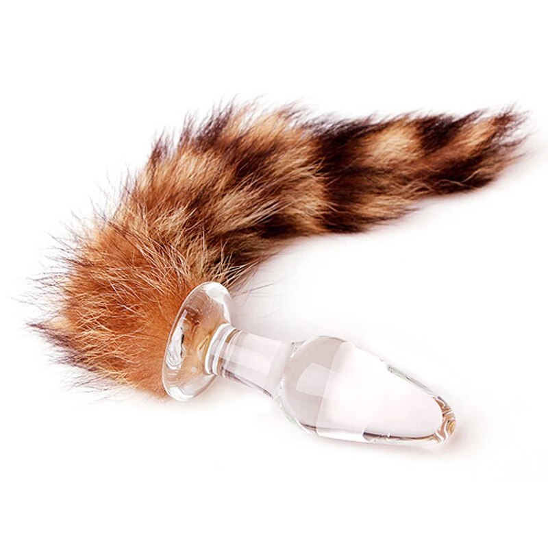 Glass Fox Tail Butt Plugs