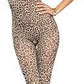 Leopard Print Full Body Stocking
