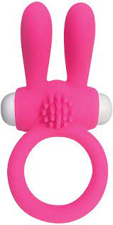 Pink Rabbit Silicone Vibrating Cockring